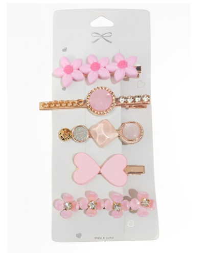 27HH Jepit Rambut Mutiara 5 in 1