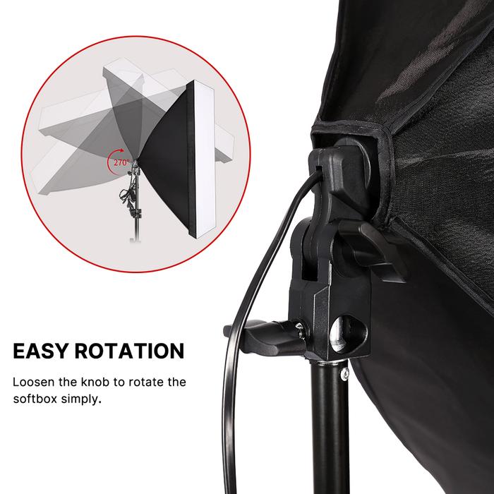 SUIRGE SUIRGE Studio Light Softbox 70x50 cm