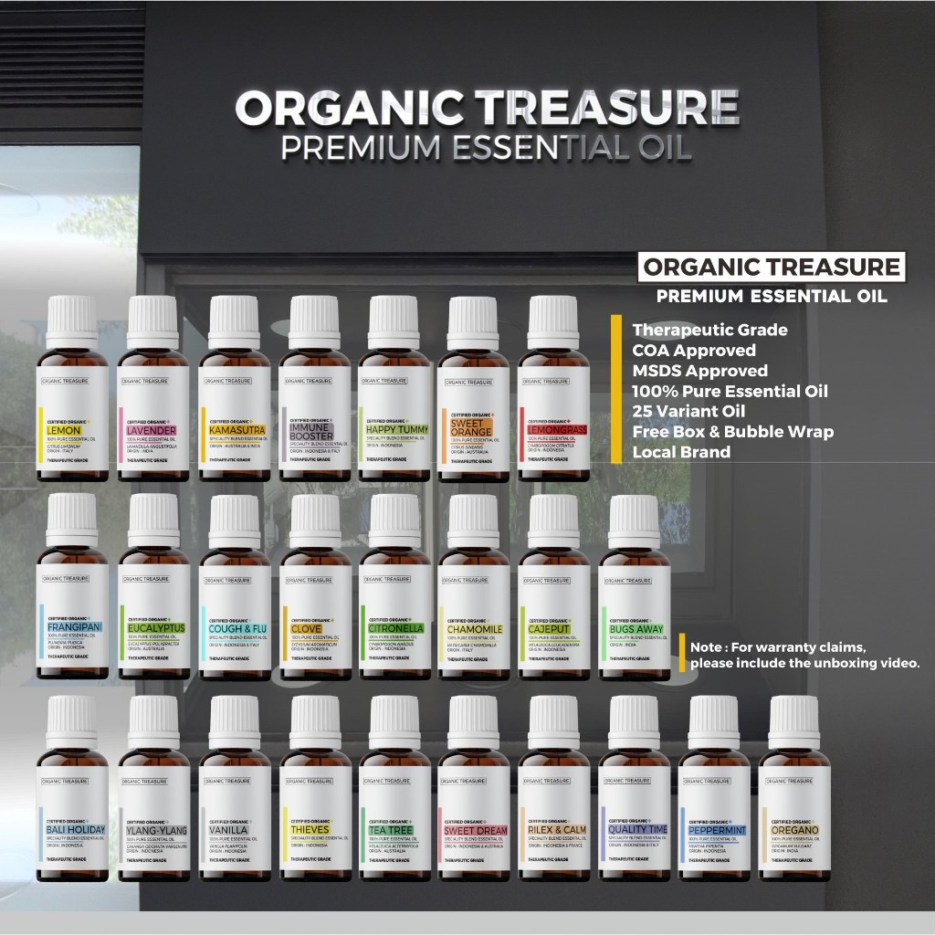 ORGANIC TREASURE Tea Tree 100% Pure Essential Oil 