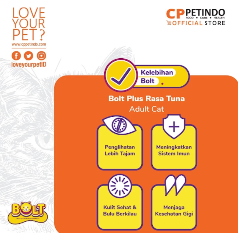 Bolt Plus Adult Cat Food Tuna Flavor 5 Kg 5