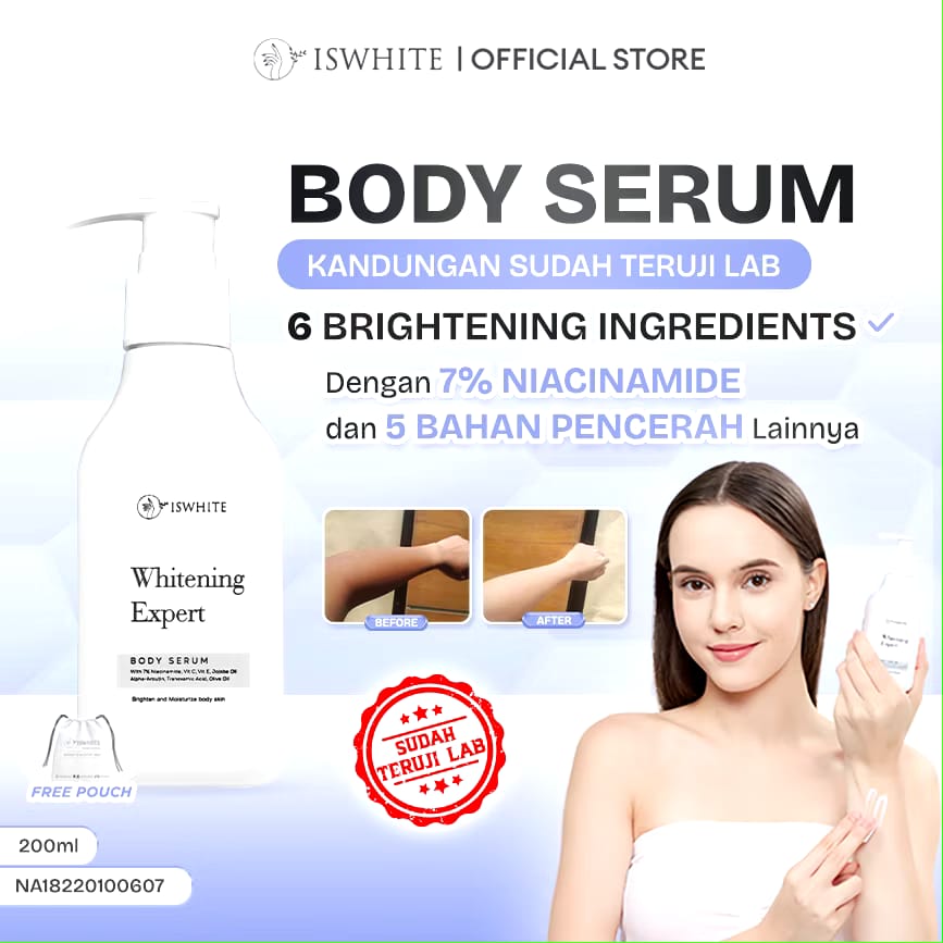 Immortal Cosmedika Indonesia ISWHITE Whitening Expert Body Serum with Niacinamide 7%