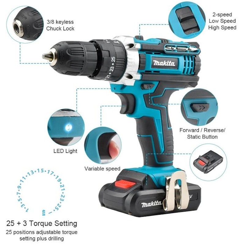 Makita 96V Cordless Impact Drill 5