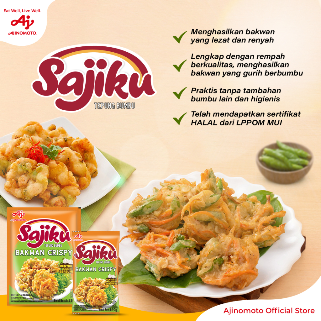 Ajinomoto Sajiku® Tepung Bumbu Bakwan Crispy