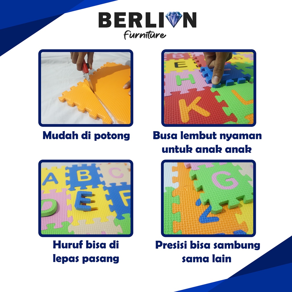 Berlian Furniture Matras Puzzle Abjad / Huruf