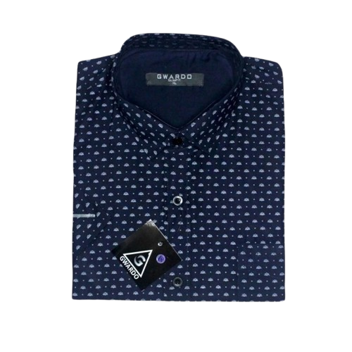 Gwardo Kemeja Slimfit Motif Bunga ｜ N-10