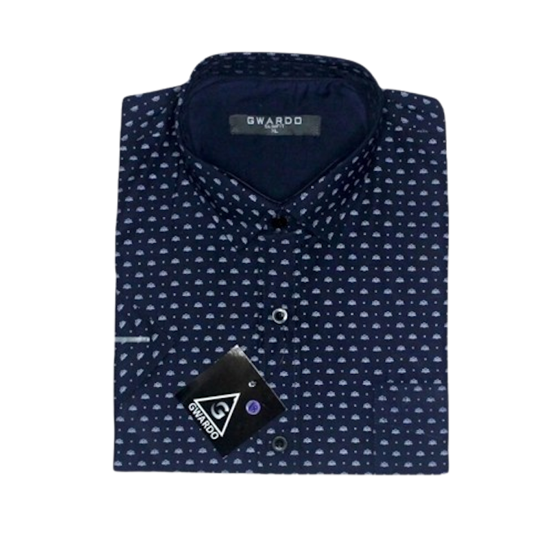 Gwardo Kemeja Slimfit Motif Bunga 1