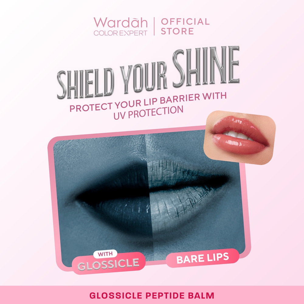 Paragon Technology and Innovation Wardah Glossicle Peptide Balm 01 Sparkling Peach