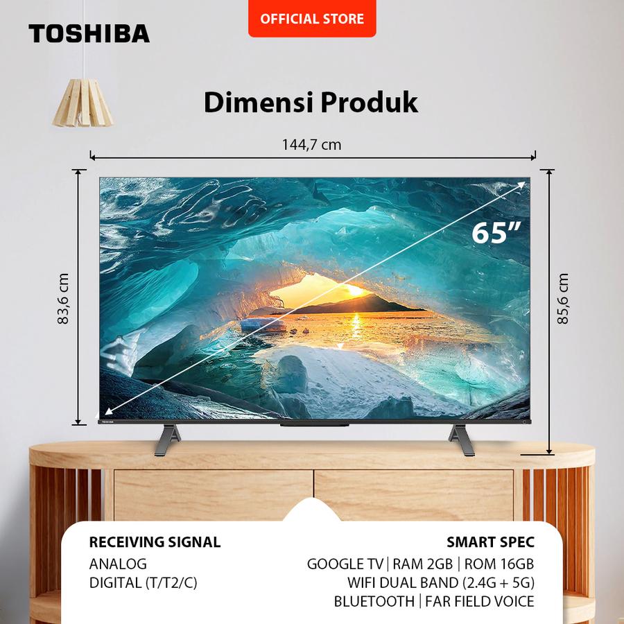 Toshiba Toshiba TV 65" 4K UHD Google TV 65M550MP