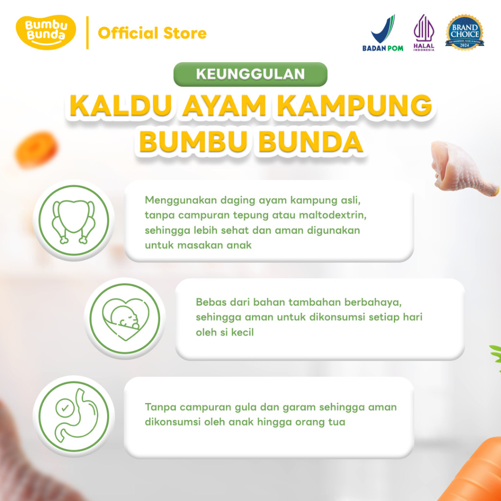 Bumbu Bunda Elia Kaldu Bubuk Rasa Ayam Kampung 50 gram