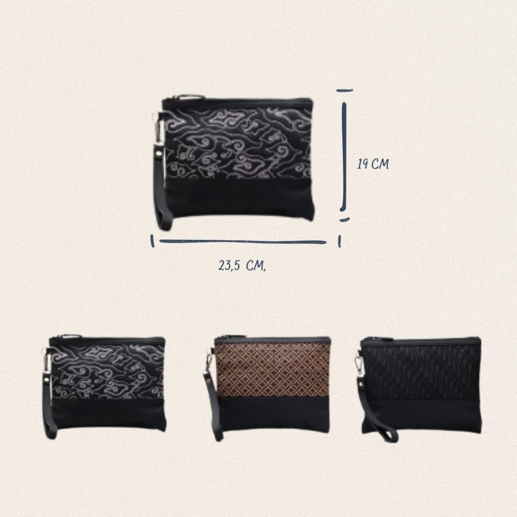 Gammara Leather Karama Pouch Batik Embroidery