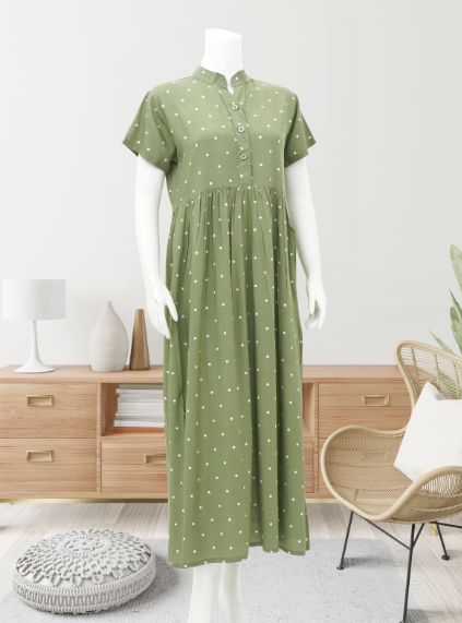 Lunaci Polkadot Maxi Dress