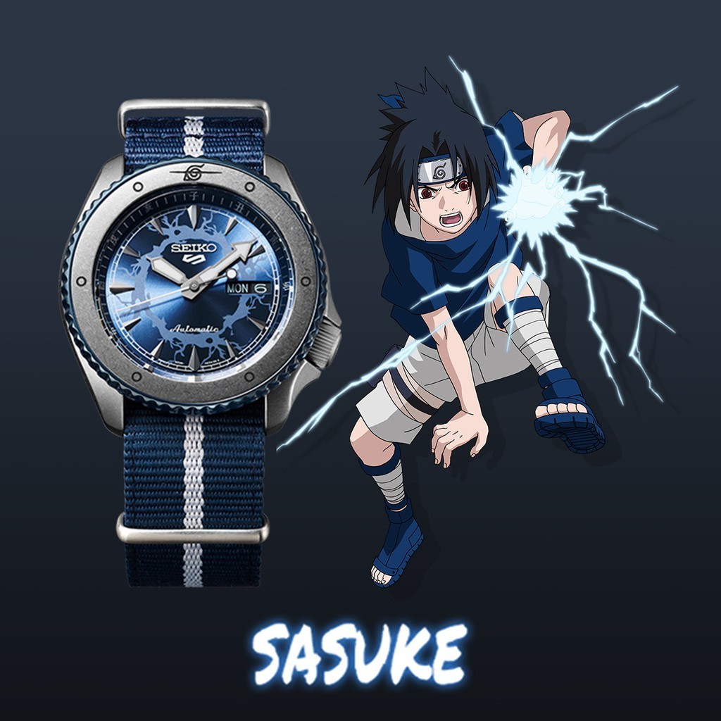 SEIKO 5 Sports Naruto & Boruto Sasuke Model SRPF69K1