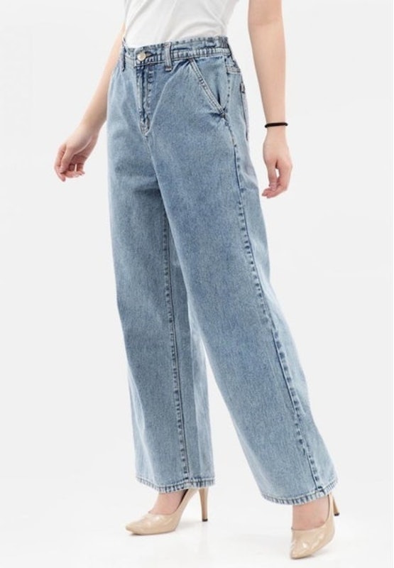 Elastic Waist Culotte Jeans 5