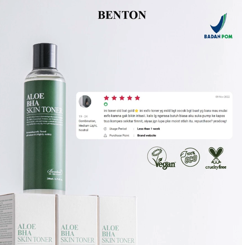 Benton BENTON  Aloe BHA Skin Toner