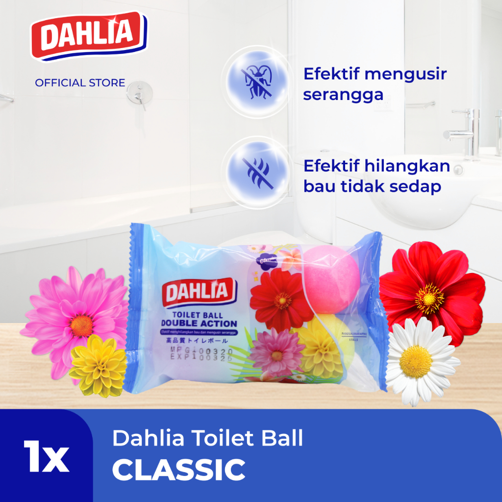 Unitama Sari Mas Dahlia Kamper Ball Toilet Isi 6