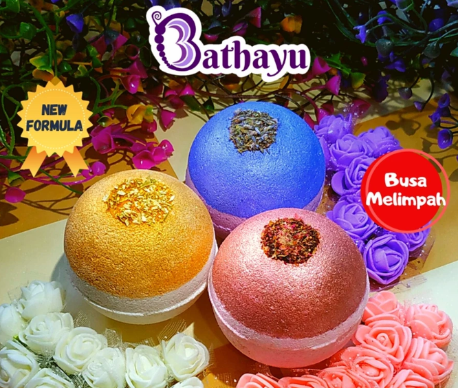 Bathayu Bathayu Bath Bomb Bubble Aromatherapy Floral Jasmine