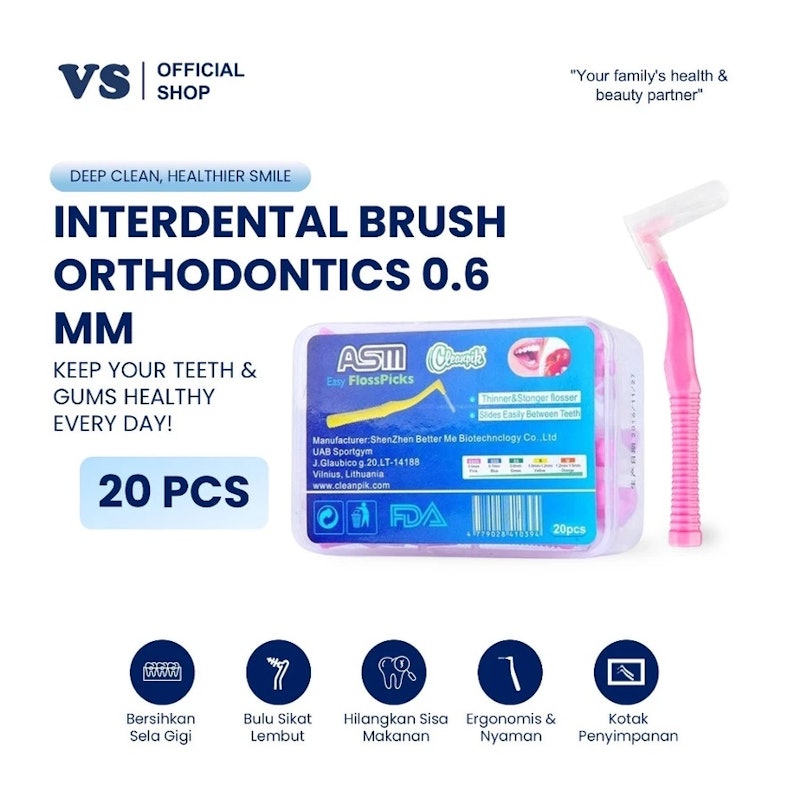 ASM Interdental Brush Orthodontics 0.6 mm 2