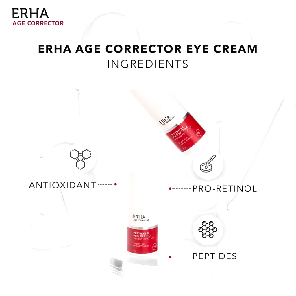 ERHA Clinic Indonesia ERHA Age Corrector Peptides & Pro-Retinol Firming Eye Cream