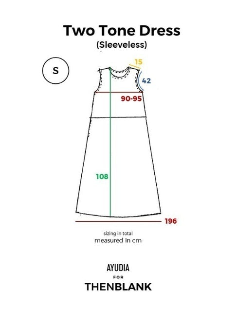THENBLANK Two Tone Dress Sleeveless