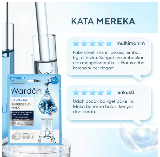 Paragon Technology and Innovation Wardah Lightening SuperSerum Mask 