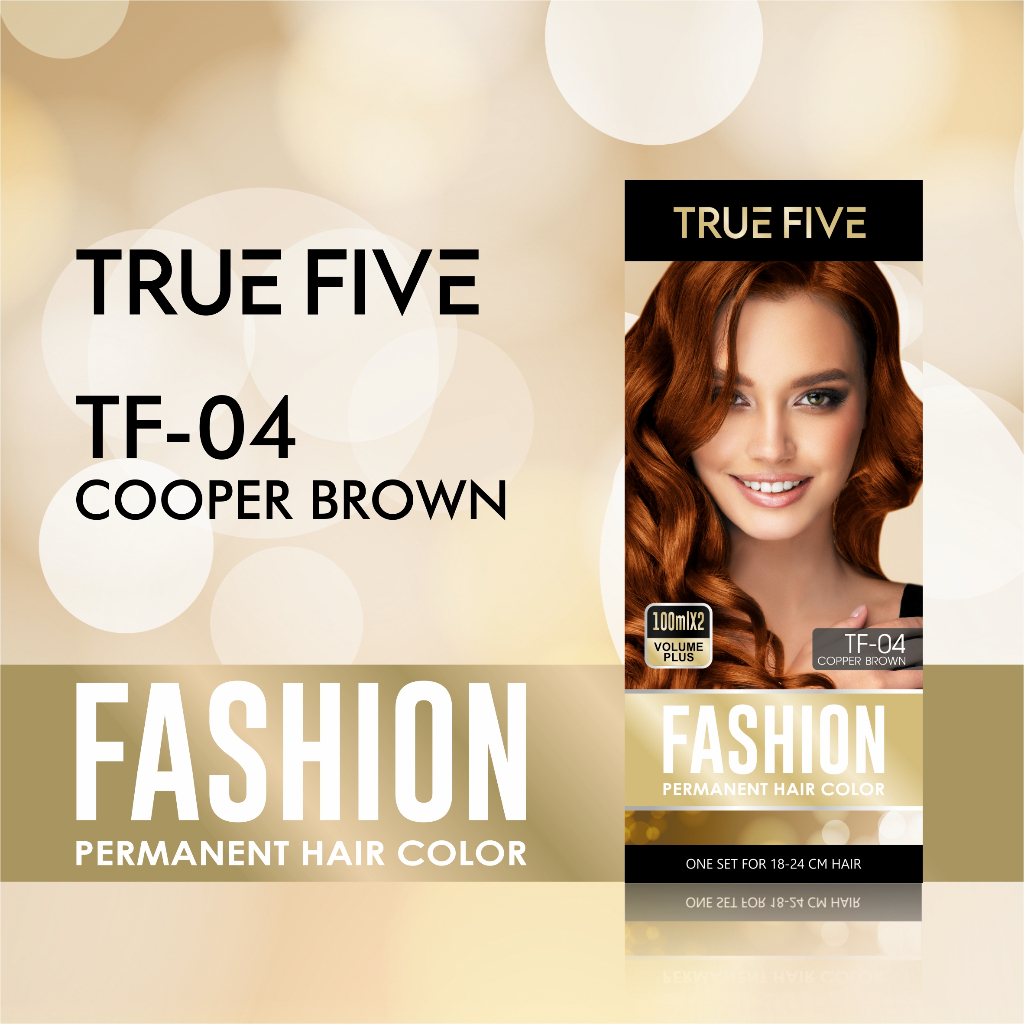 True Five TF-04 Copper Brown Fashion Permanent Hair Color 3