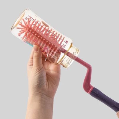Leleoncare Sikat Botol Silikon Set 3in1