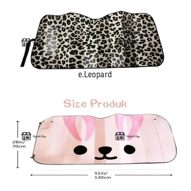 Car Sun Shade Motif Lucu