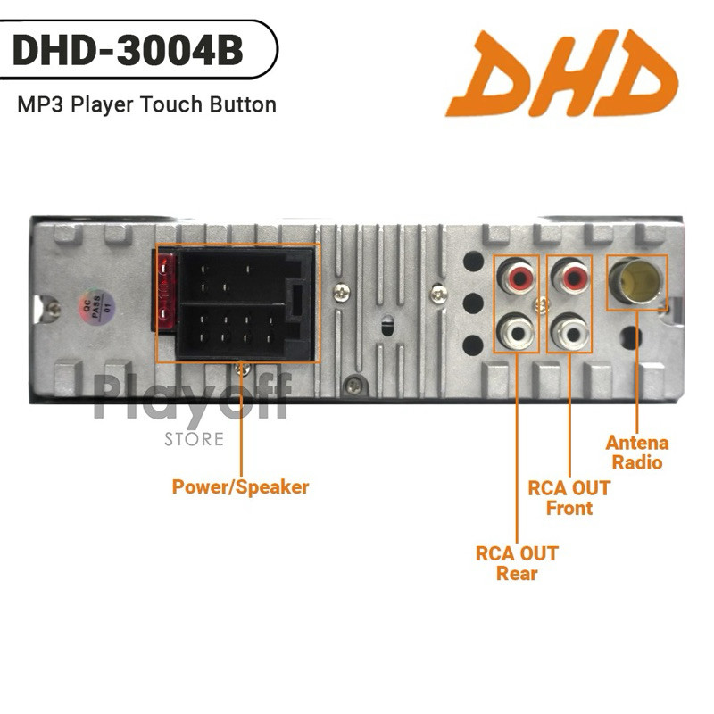  DHD Head Unit Single Din DHD-3004B