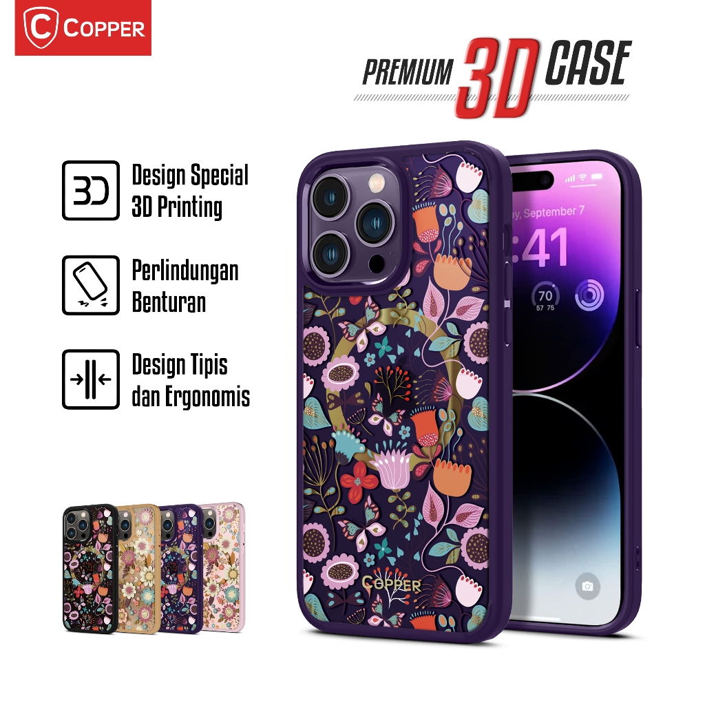  Copper Premium Case 3D Printing iPhone 14/Pro/Pro Max 