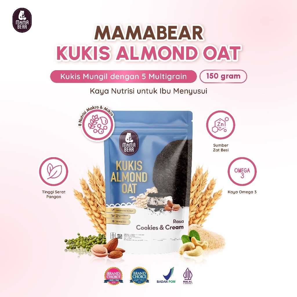 MamaBear Kukis Almond Oat 4