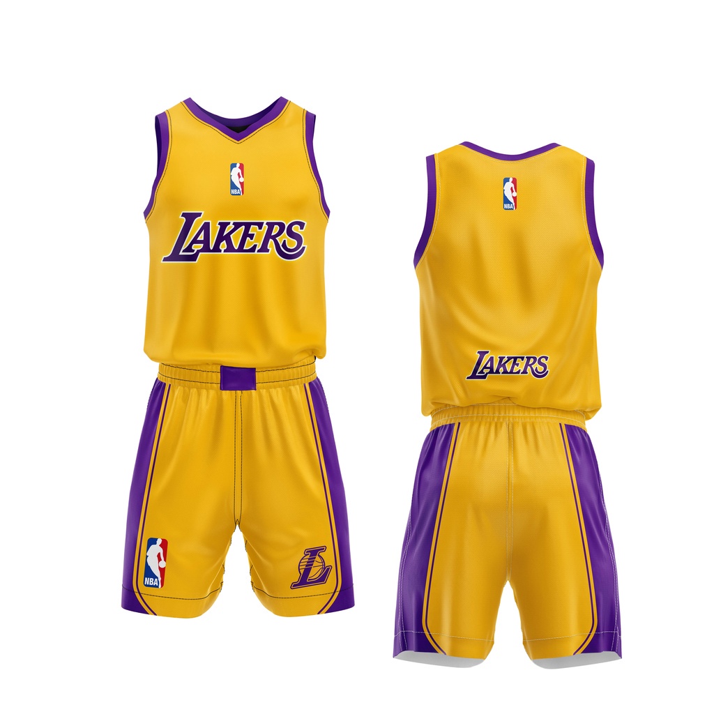 Jersey Basket NBA Lakers One Set