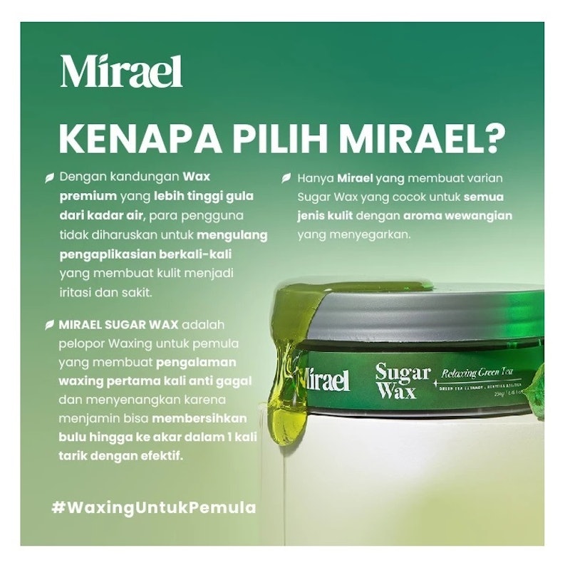 Mirael Relaxing Green Tea Sugar Wax 4