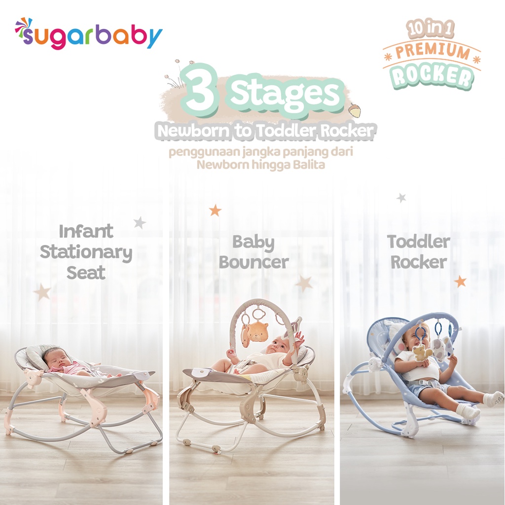 Kindalin Utama Internasional SugarBaby 10in1 Premium Rocker