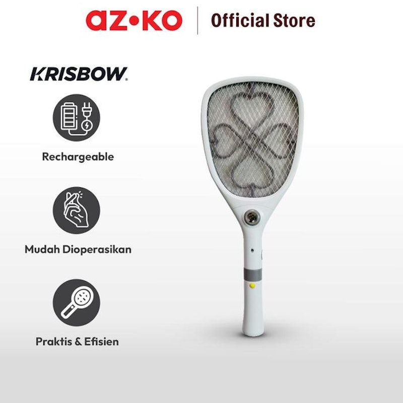 AZKO Krisbow Raket Nyamuk Rechargeable 5