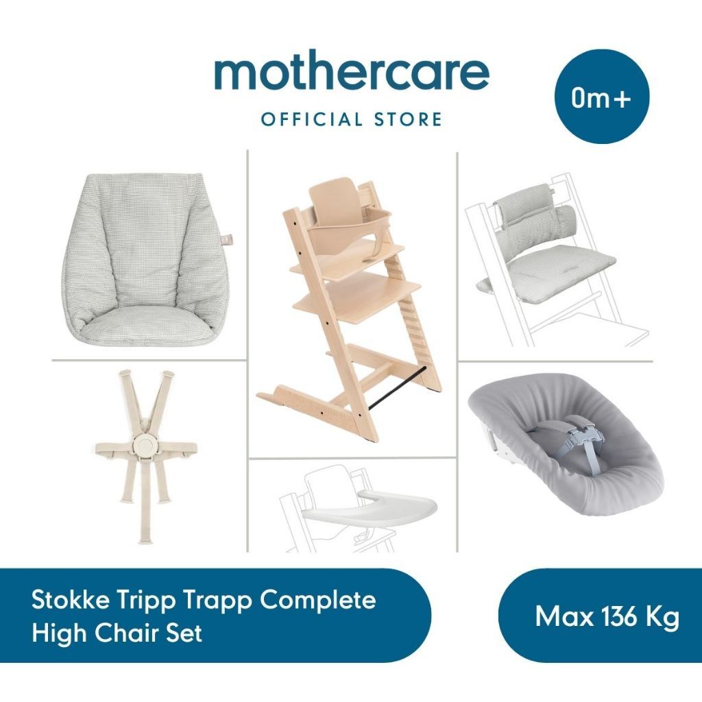 Kanmo Group Mothercare Stokke Tripp Trapp Complete High Chair (Baby Set)