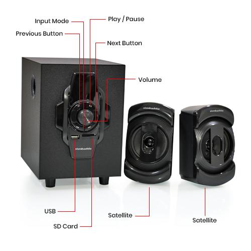 Simbadda Group Simbadda Multimedia Speaker CST 2100N+
