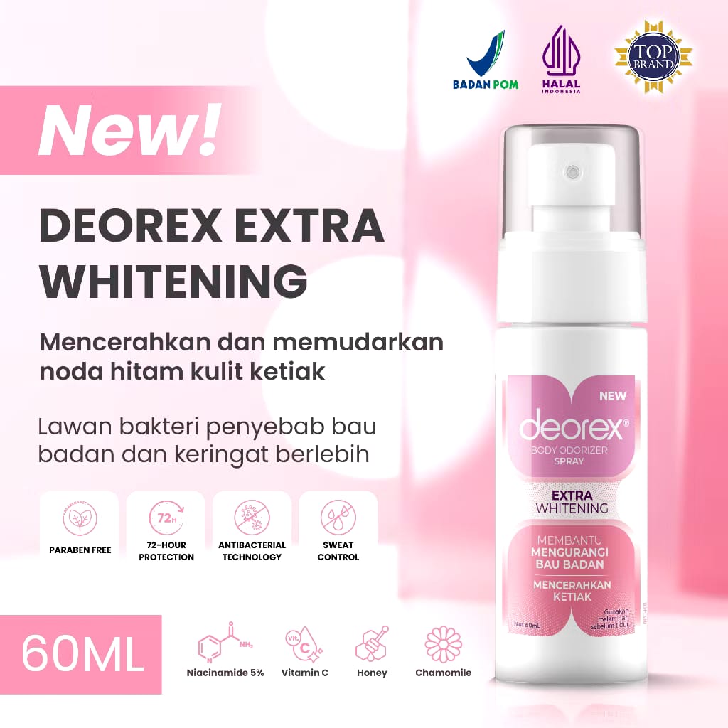 Modiva International Deorex® Body Odorize Spray Extra Whitening 