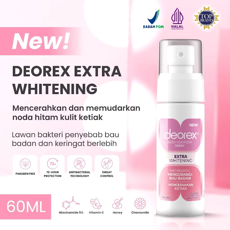 Deorex® Body Odorize Spray Extra Whitening 2