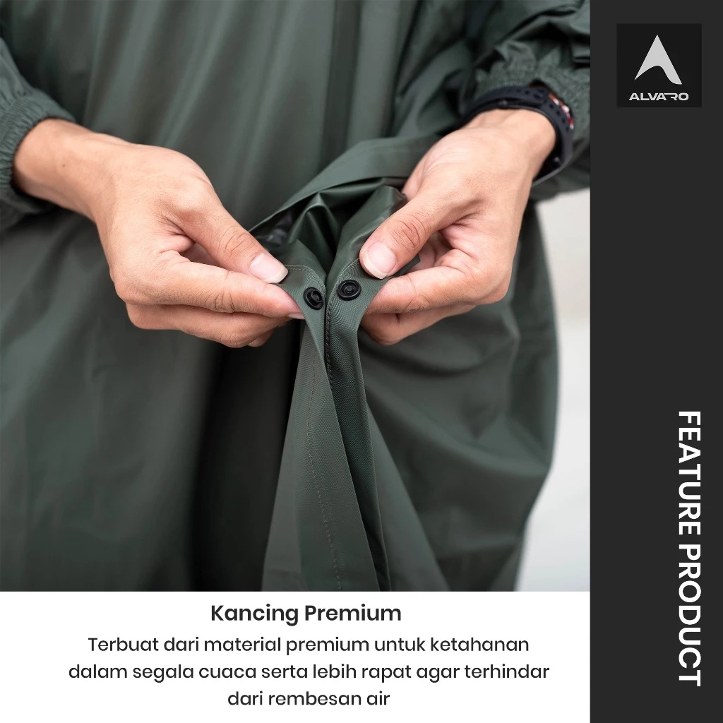  Alvaro Jas Hujan Ponco Setelan Celana 