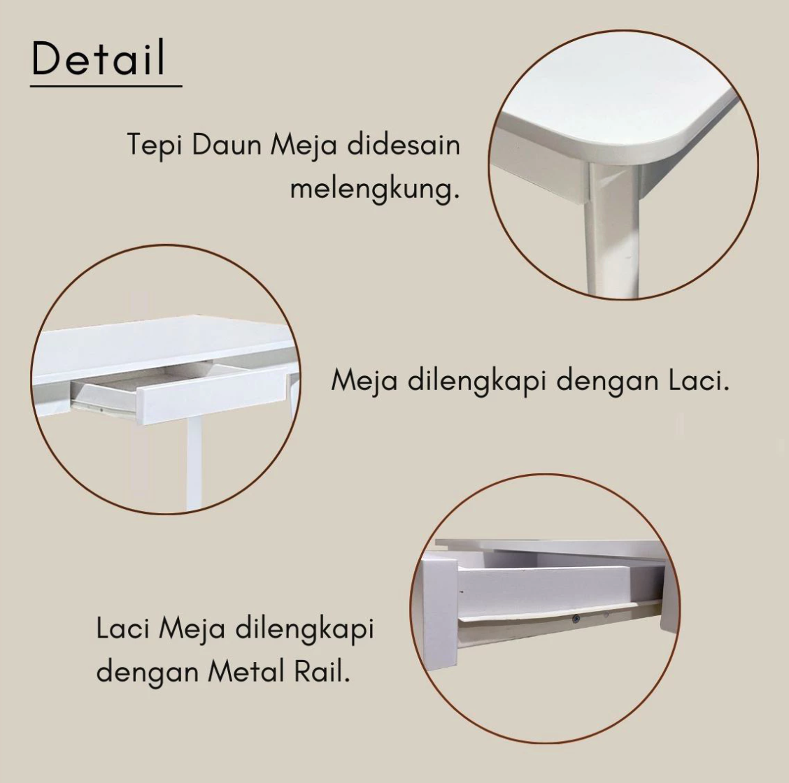 Toraya Cipta Gemilang Toraya Living Etzu Meja Kantor EZWD-45