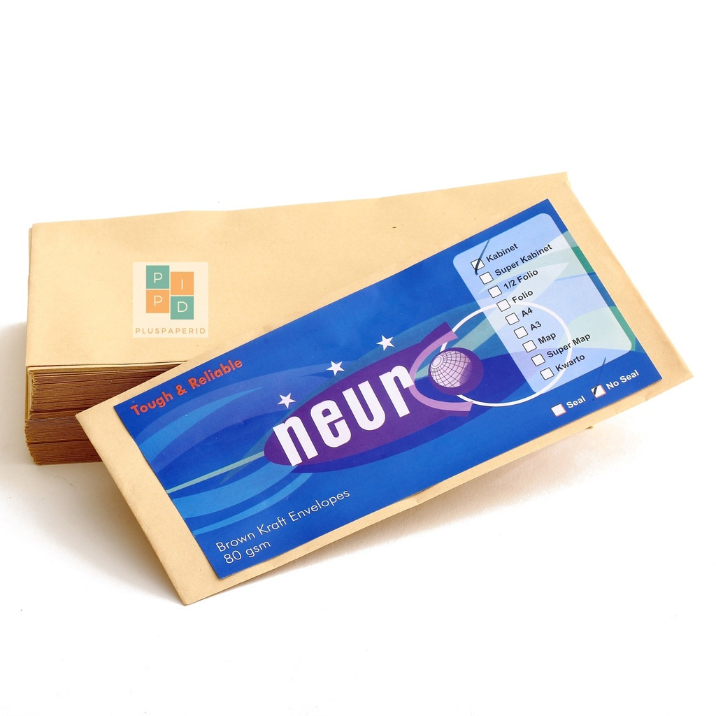 NEURO  Amplop Cokelat Ukuran Kabinet Seal