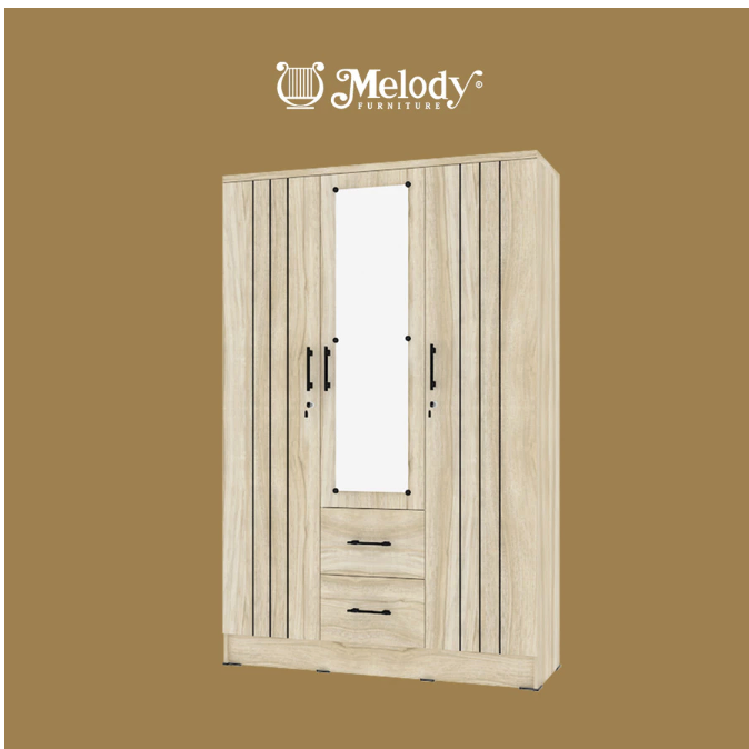 Gatra Mapan Melody Furniture Bianca Lemari Pakaian Minimalis 330 LL