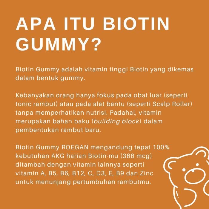 Roegan Labs ROEGAN Biotin Gummy