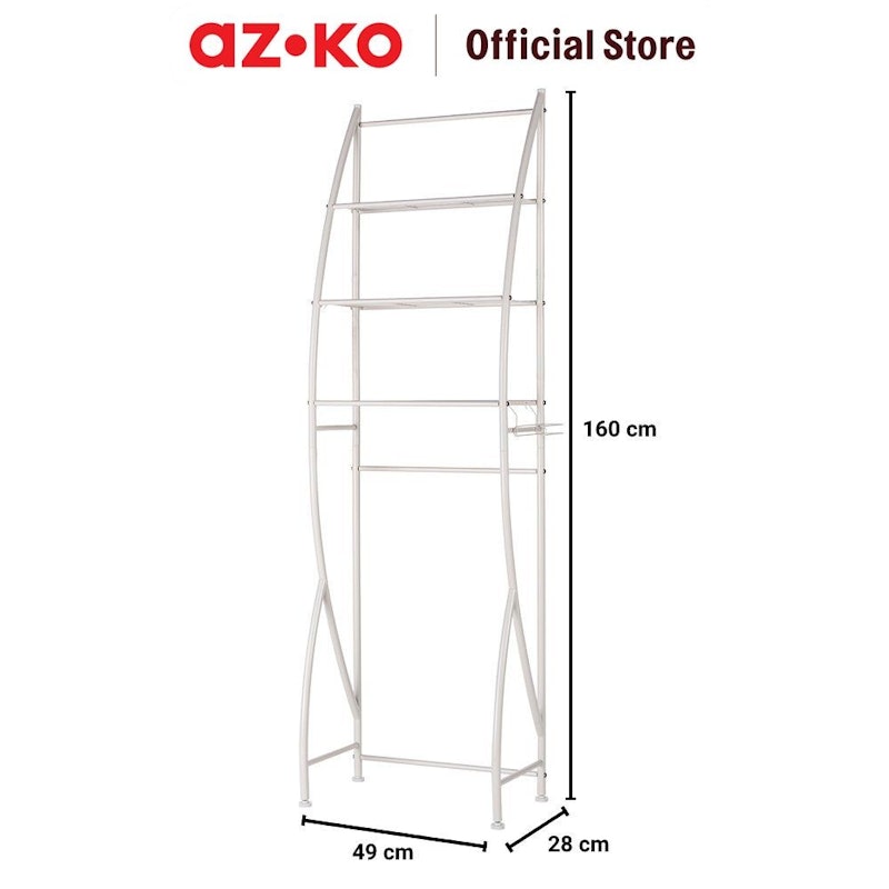 AZKO Stora Rak Besi Toilet Serbaguna 3