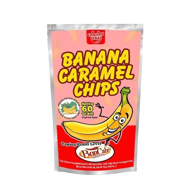 Camilan Viral Banana Caramel Chips