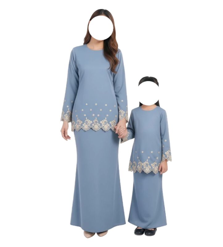 Dkhayru Jenna Stelan Rok Couple Ibu dan Anak 1