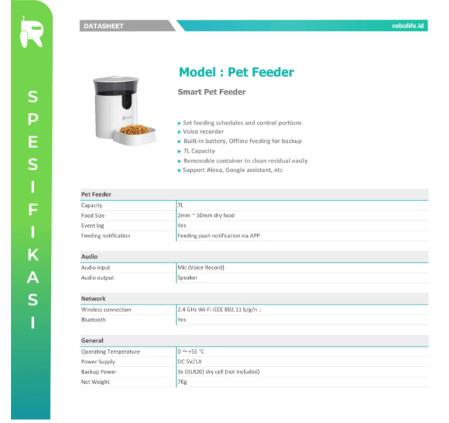Robolife Multi Inovasi Robolife Smart Pet Feeder