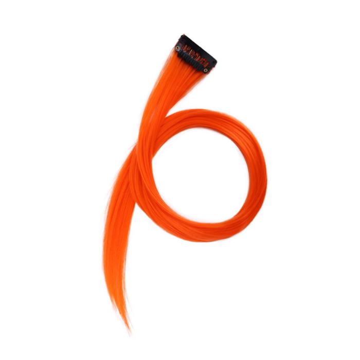  Hair Clip Wig Colour Highlight Ungu 55 cm