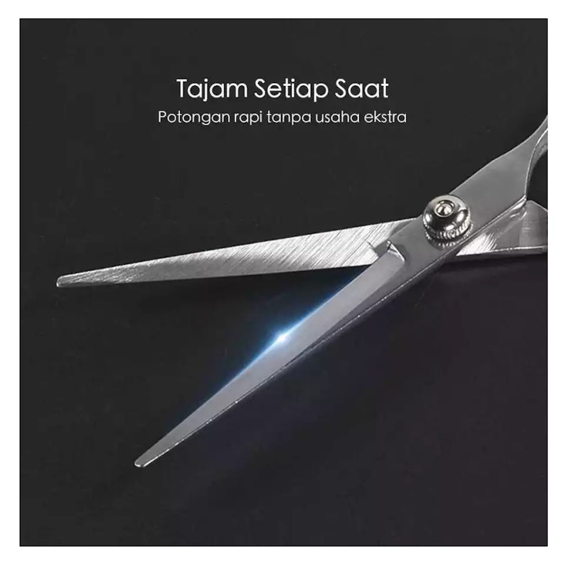 Knifezer Stainless Steel 4Cr13 Hair Scissors Flat Cut 3