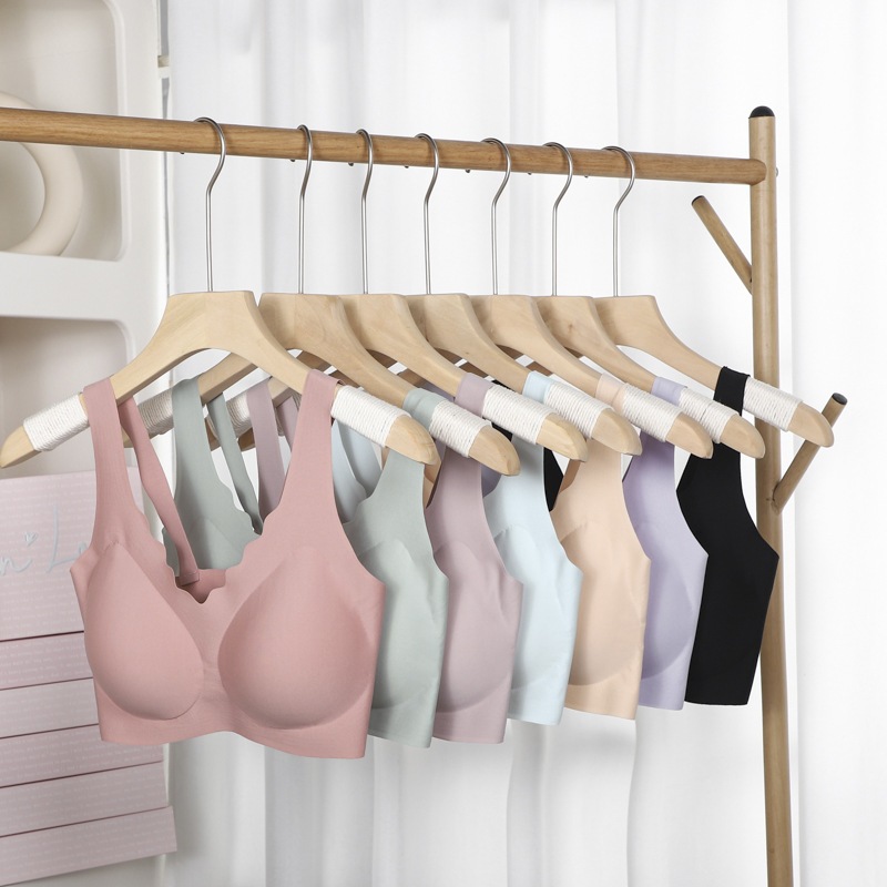 Hisilicon Hisilicon Seamless Sport Push Up Bra Set Tanpa Kawat